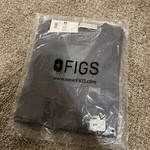 FIGS Grey Scrub Top
